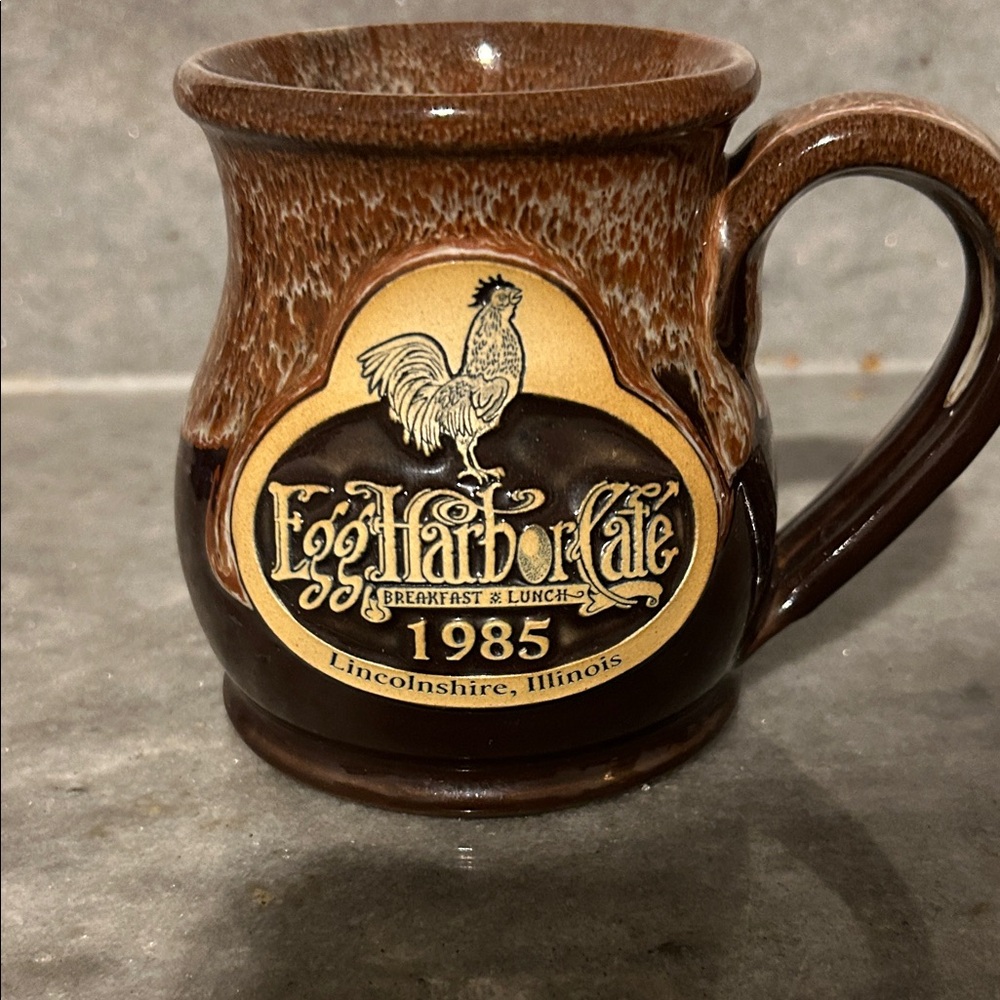 Rustic Brown Drip Glaze Mug